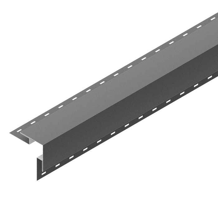 Угол сайдинга наружный Аквасистем 50х50мм Polyester 0,45mm (0,48mm с покрытием) Zn140 Маренго матовый (RR23)